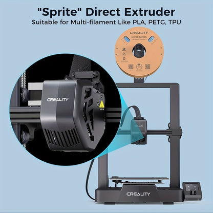3D-printer – 3D Printmachine – Additive Printer – 3D Printer Kit – Zwart – Snelle Prints Tot 250 mm/s – Directe Sprite Extruder