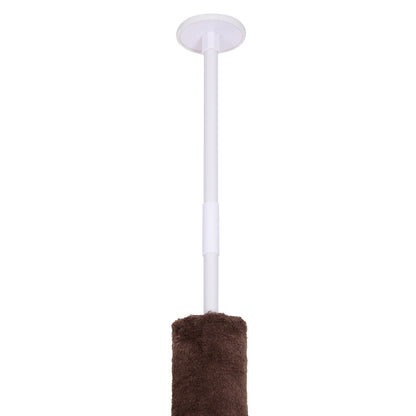 Kattenklimpaal – Krabpaal – Klimpaal – Kattenboom – Speelpaal – Bruin – Verstelbaar 230-260 cm Hoog – Sisal Krabpalen – Compact & Stevig