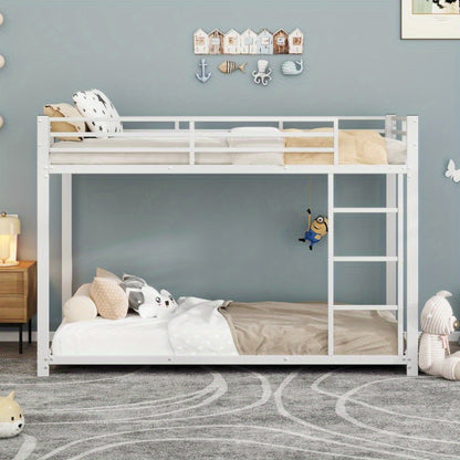 Metalen Stapelbed – Stapelbed – Bunk Bed – Metalen Bedden – 90x200 Cm – Stevig Metaal – Klassiek Wit