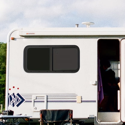 Camper Zijraam – Bruin Glas Schuifraam – Camper Dakraam – Campingauto Ruit – Camperraam 1000x400mm – Aluminium Frame – Eenvoudige Montage