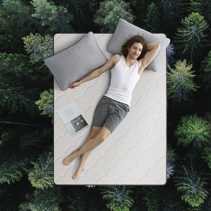 Pocketvering Matras – Binnenvering Matras – Innerspring Matras – Veerkern Matras – Eenpersoonsmatras – 90x200 cm – 7-Zones Ergonomisch – 22 cm Dikte Stevig