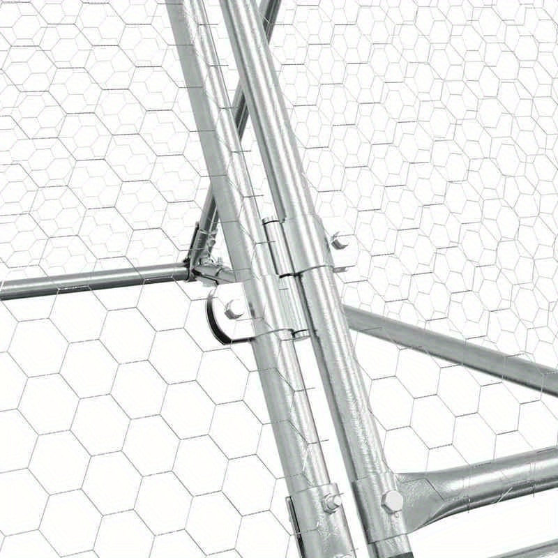 Konijnenkooi – Knaagdierkooi – Dierenkooi – Konijnenhok – Knaagdierenverblijf – Metaal – Groot 400x105x91 cm – Duurzaam Modern Design