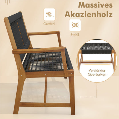Tuinstoel – Balkonstoel – Terrasstoel – Eetkamerstoel – Bistrootafelstoel – Acaciahouten Frame – Belastbaar Tot 160 Kg