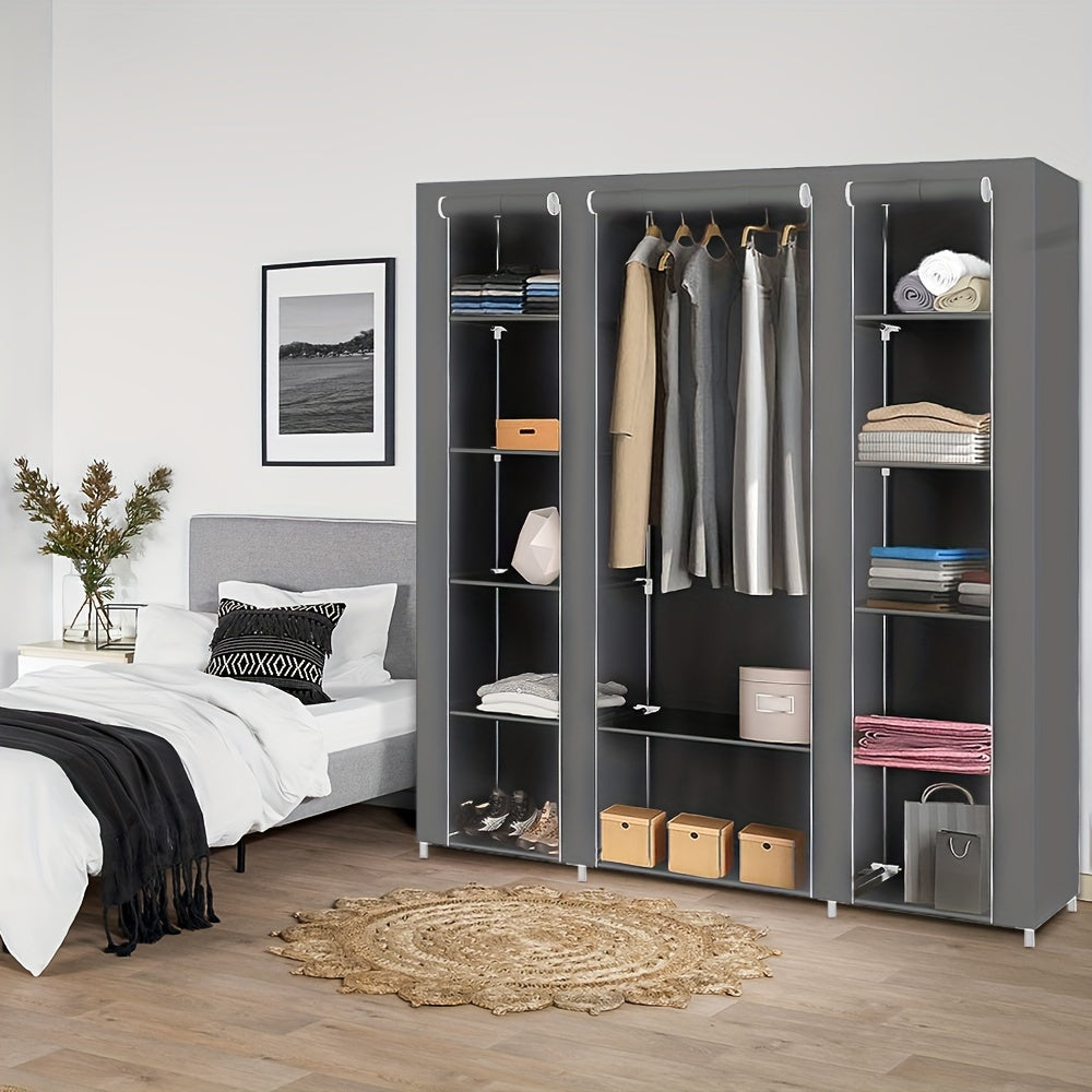 Draagbare Kledingkast – Opbergkast Kleding – Garderobekast – Kledingrek – Stofvrije Kledingopslag – 172x134x43 cm – Lichtgewicht & Stevig Frame