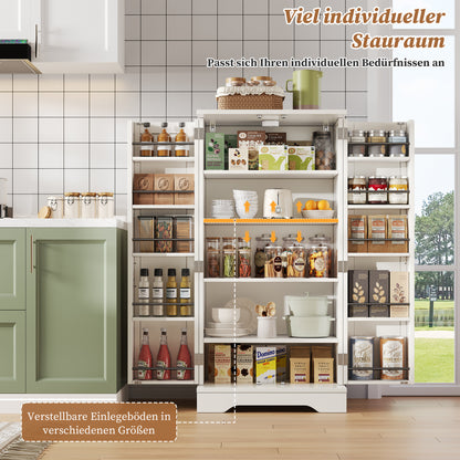 Kastje – Opbergkast – Voorraadkast – Dressoir – Woonkamerkast – Wit – Modern 3D Golfpatroon – Verstelbare Legplank – 120x60x40 cm – Stabiel & Veilig