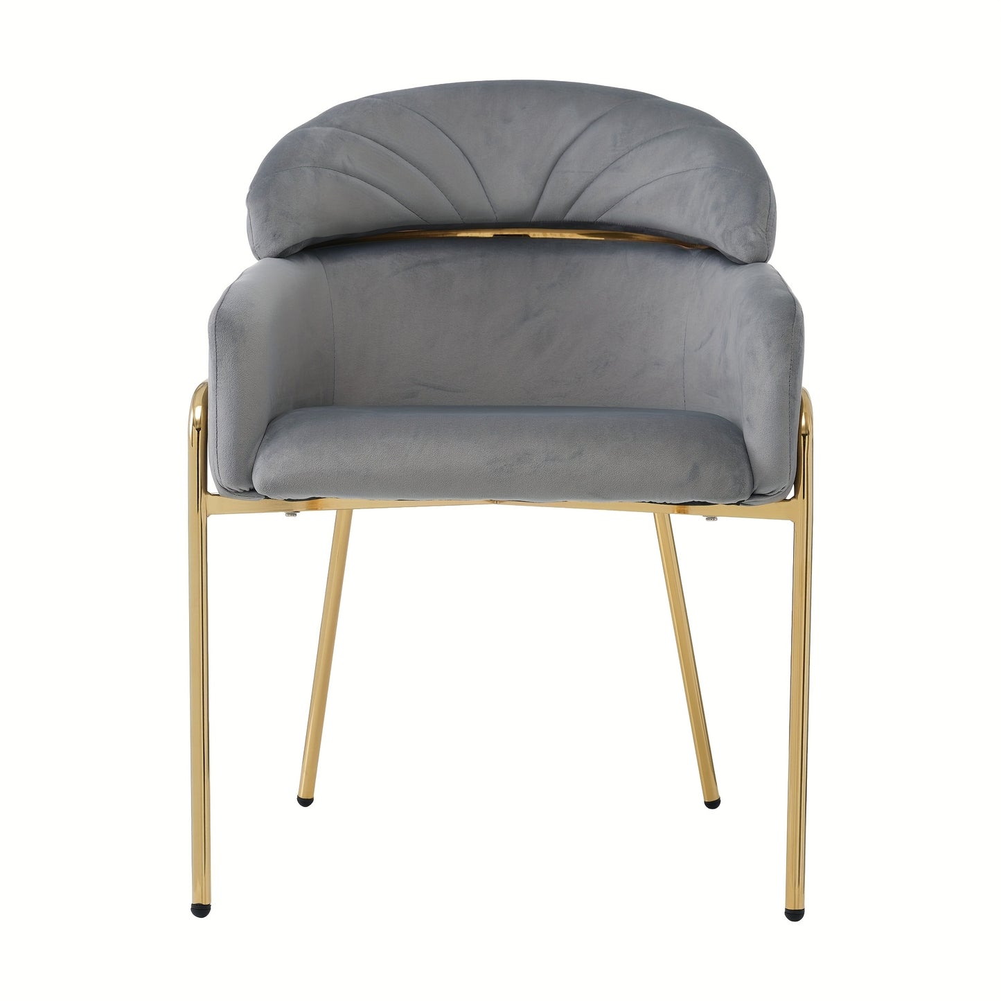 Eetkamerstoel – Stoel – Kuipstoel – Woonkamerstoel – Lounge Stoel – Velvet Bekleding – Metalen Poten – Licht Luxe – Comfortabel Design
