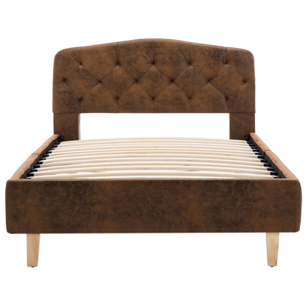 Bedframe – Bedframes – Bedbodem – Slaapbank – Eenpersoonsbed – 120x200 cm – Stabiel MDF & Stalen Frame – Eenvoudige Montage