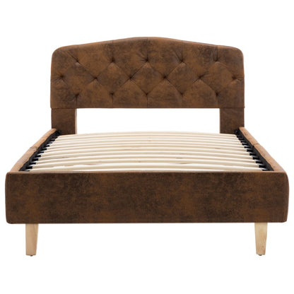 Bedframe – Bedframes – Bedbodem – Slaapbank – Eenpersoonsbed – 120x200 cm – Stabiel MDF & Stalen Frame – Eenvoudige Montage