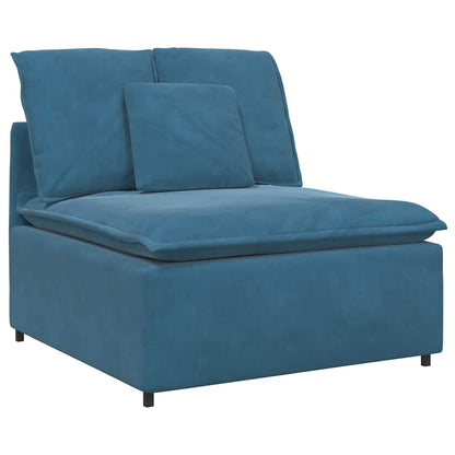 Hoekbank – Modulaire Bank – L-vormige Bank – Zitbank – Loungesofa – Velvet Bekleding – Stevig Metalen Frame – Donkergroen