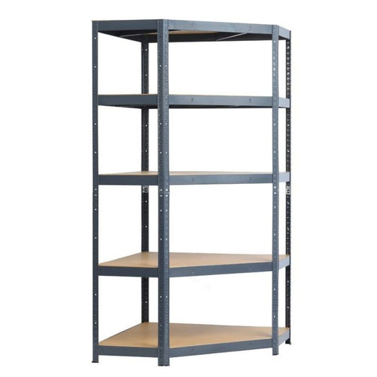 Corner Metal Shelf 180x90x90x40, Galvanized - TG-REG 5456