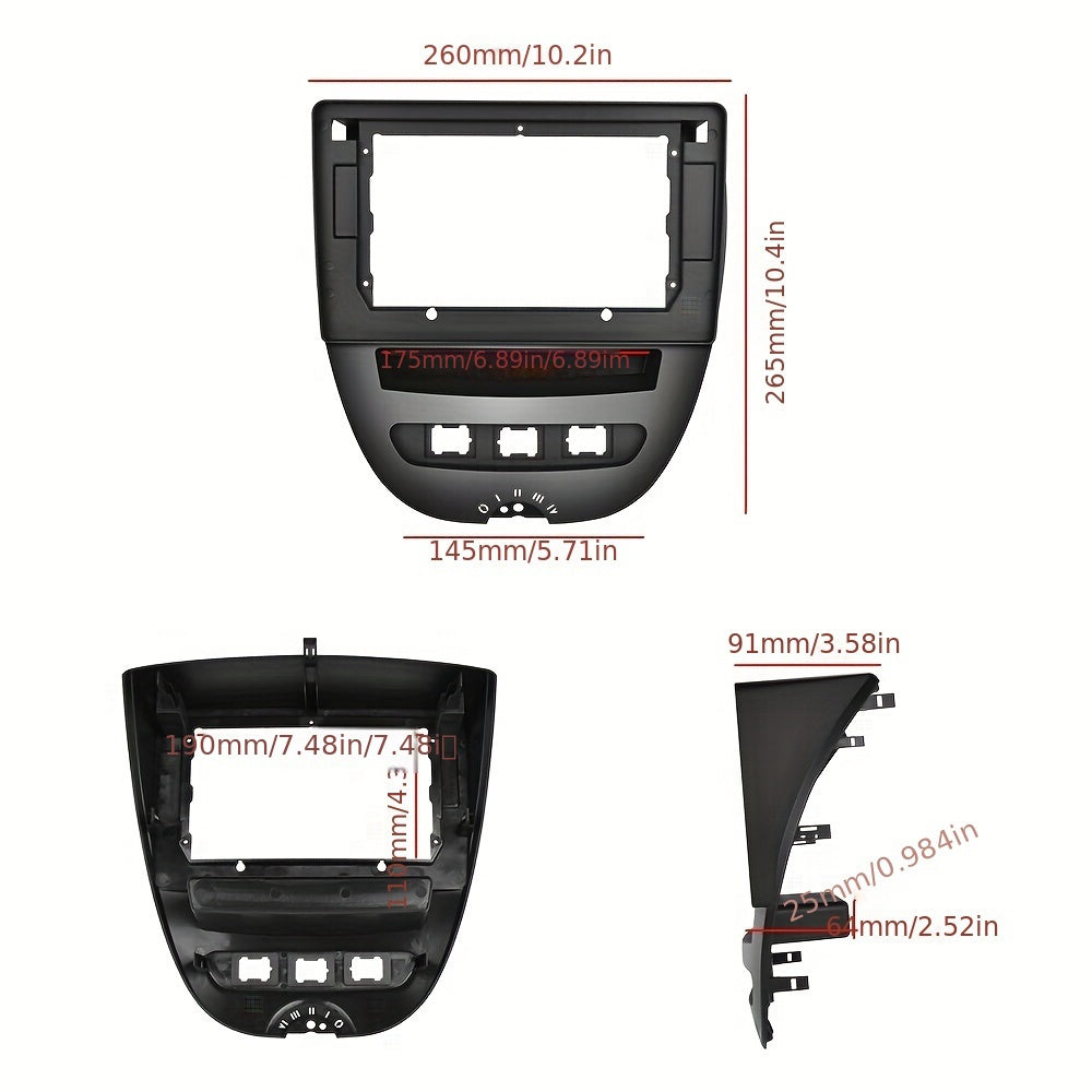 Android Autoradio – Autoradio, Navigatiesysteem, Multimedia, DAB Radio – 25,65 cm IPS Touchscreen – Android 13, Draadloos CarPlay & Android Auto