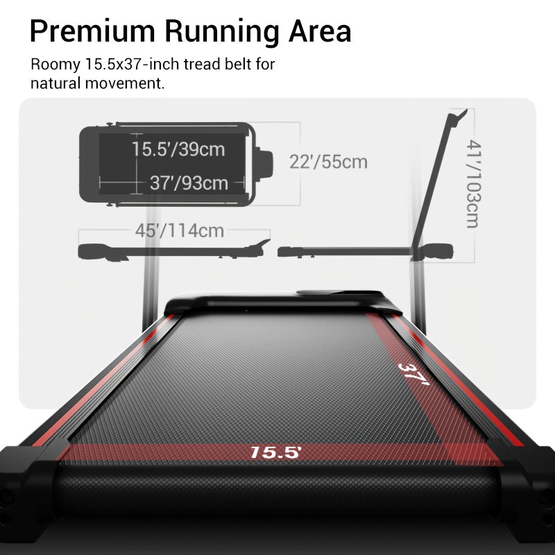 Loopband – Wandelband – Treadmill – Wandelmachine – Hardloopband – Inklapbaar – 15% Helling – 2,5 HP Motor – Max 136 kg Draagvermogen