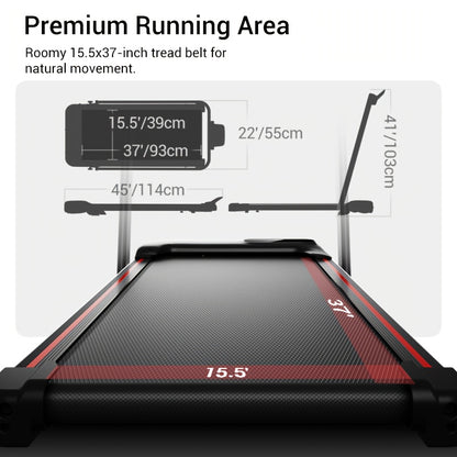 Loopband – Wandelband – Treadmill – Wandelmachine – Hardloopband – Inklapbaar – 15% Helling – 2,5 HP Motor – Max 136 kg Draagvermogen