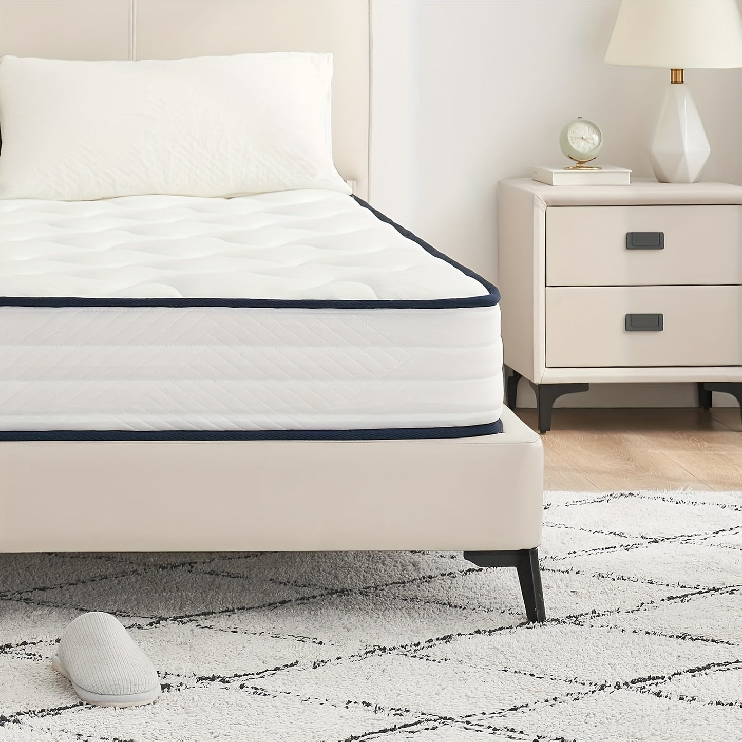 Matras – Pocketveringmatras – 7-Zones Matras – Tweepersoonsmatras – Koudschuimmatras – 140x200 cm – 21 cm Hoogte – Stevig H3 Hardheid