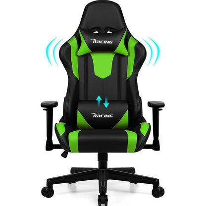 Gamingstoel – Bureaustoel – Zitstoel – Gamerstoel – Office Chair – Ergonomisch Met Voetensteun – Kantelbaar Tot 170° Met Lendensteun – Premium PU Leder – Verstelbare Hoogte