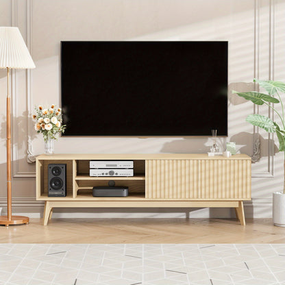 Tv Meubel – Tv Kast – Tv Dressoir – Media Meubel – Entertainment Center – Industrieel Design – Eikenhout – Geschikt Voor Televisies Tot 152,4 Cm