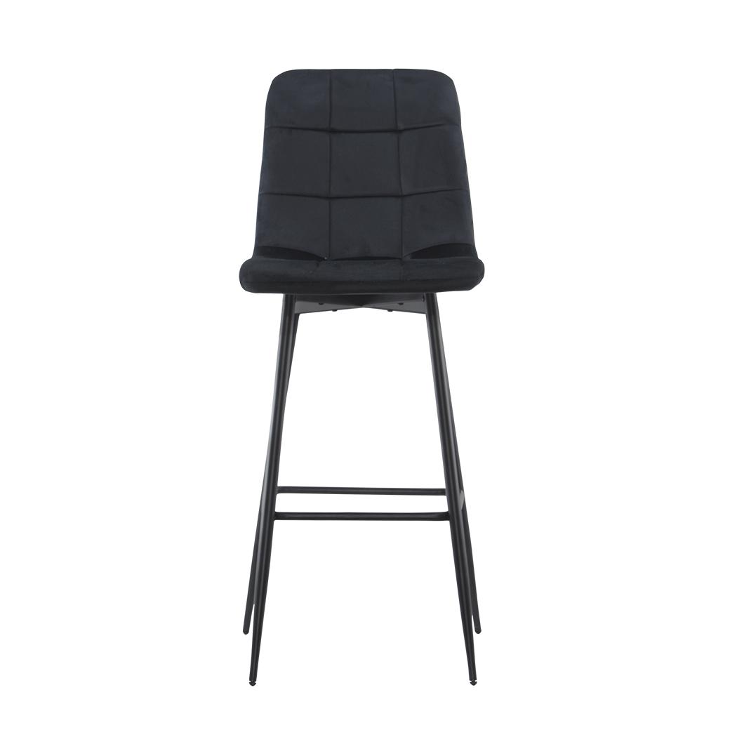 Velvet Fauteuils – Fluwelen Stoelen – Lounge Fauteuils – Zachte Relaxstoelen – Set Van 2 – Polyester Velvet Bekleding – Zwart Houten Frame