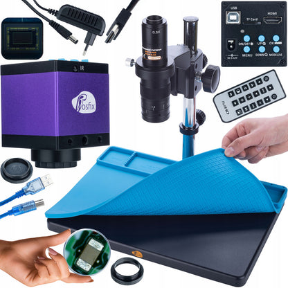 Digitale Microscoop – Microscoop Set – USB Microscoop – HDMI Microscoop – Microscoop Camera – 14 MP Resolutie – Siliconen Mat 380x260mm