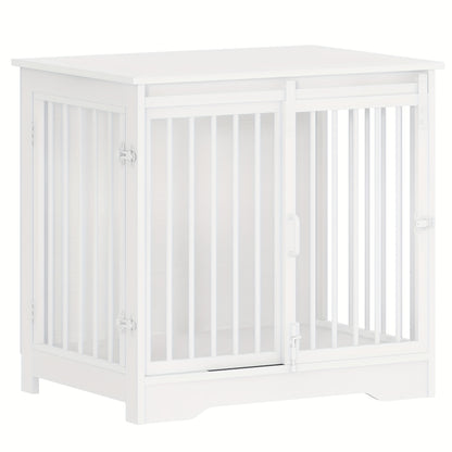 Hondenbench – Hondenkooi – Hondenhok – Bench – Hondenbox – Modern Design – 2 Schuifdeuren Met Slot – 65x110x81 cm – Geschikt Voor Grote Honden Tot 100 kg
