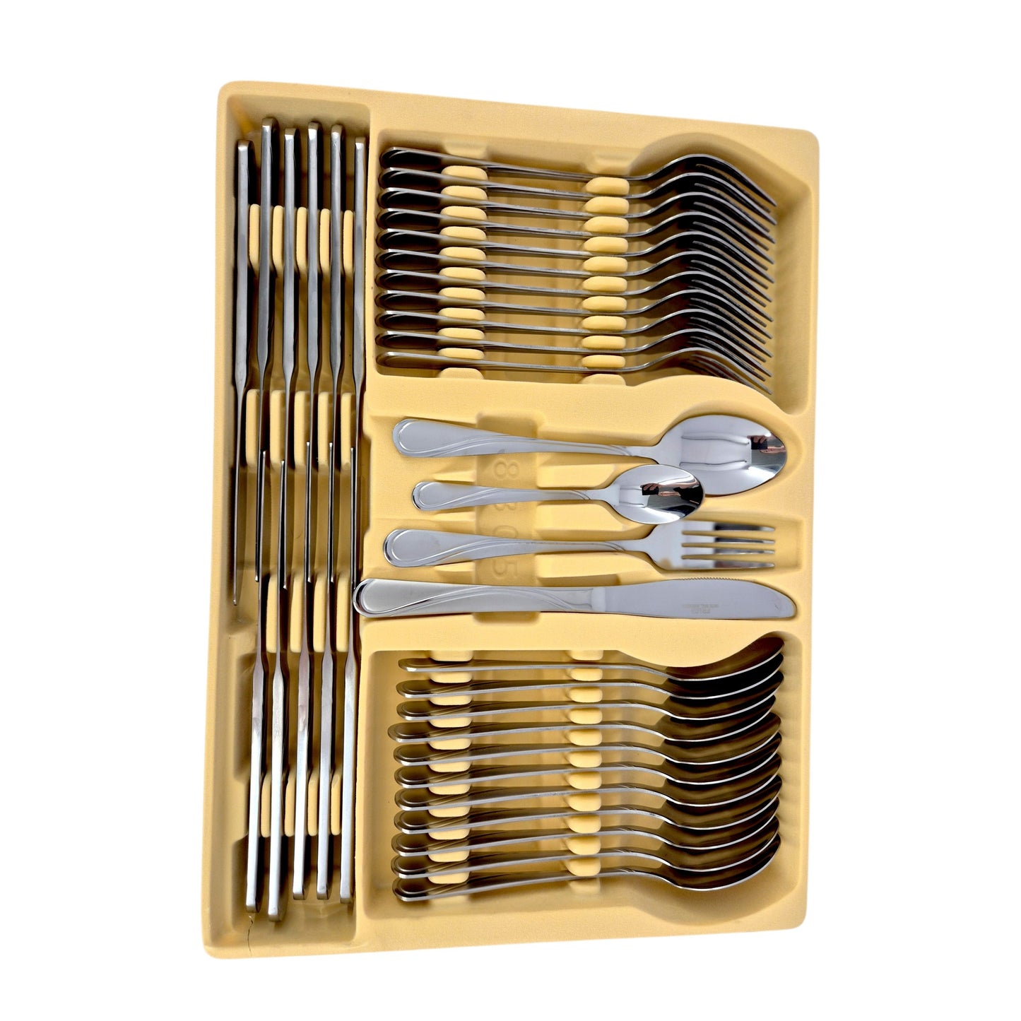 Cutlery in The Suitcase | 72pcs | 12 People | Stainless Steel | Fork | Spoon | Knife | SATIN 2232D
