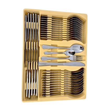 Cutlery in The Suitcase | 72pcs | 12 People | Stainless Steel | Fork | Spoon | Knife | SATIN 2232D