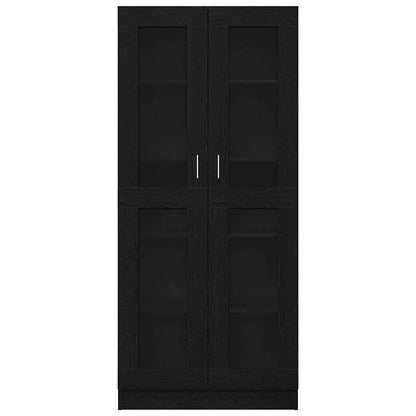 Boekenkast – Boekenrek – Opbergkast – Vakkenkast – Wandkast – Zwart Eikenhout – 82,5x30,5x185 cm – Hoge Draagkracht 999 kg