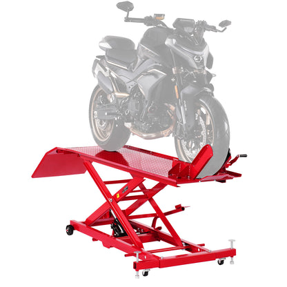 Hydraulische Motorlift – Motorheffer – Motorbok – Motorstandaard – Motorjack – Draagkracht 454 kg – Verstelbare Hoogte 22-79 cm