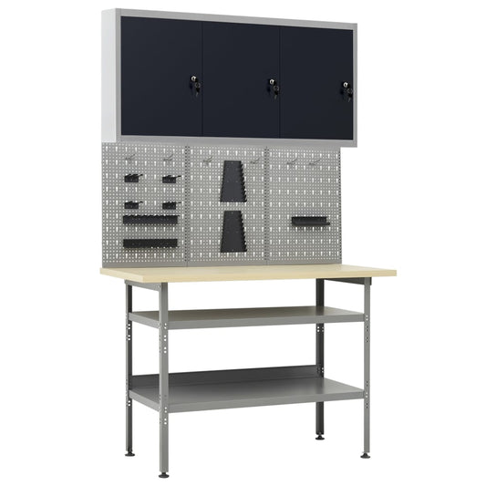 Werkbank – Werktafel – Werkplek – Werkstation – Opbergkast – Hoogte Verstelbaar – Maximale Belastbaarheid 300 kg