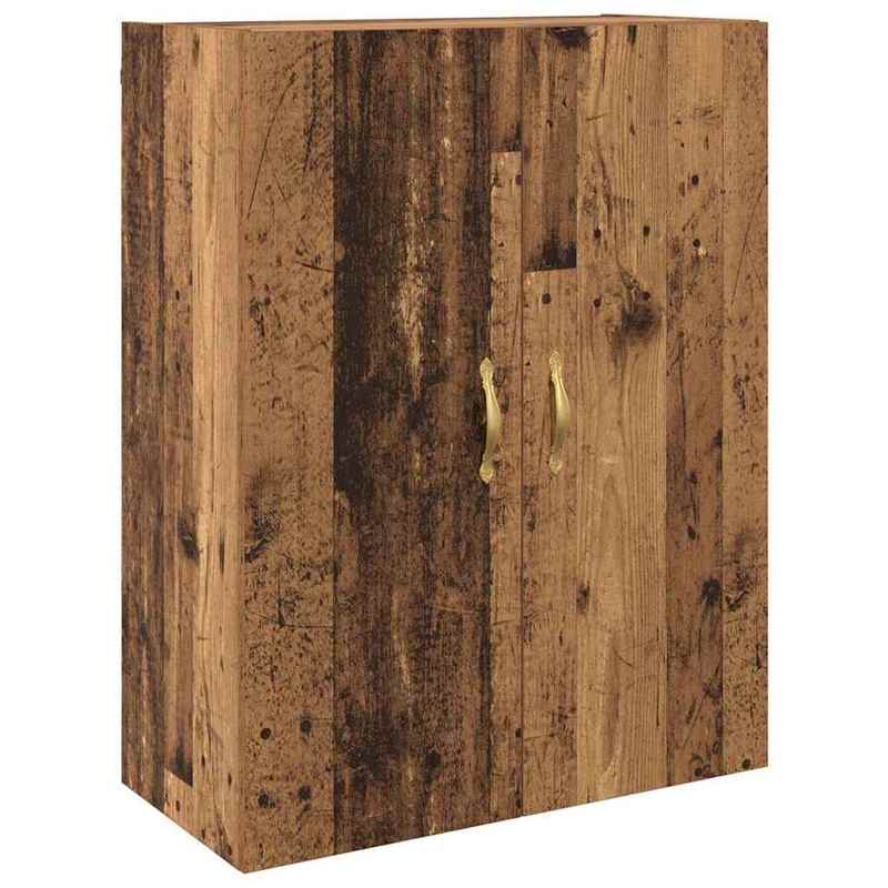 Wandkast – Muurkast – Opbergkast – Hangkast – Houten Kast – Bruin – Duurzaam Hardhout – 69,5 x 34 x 90 cm