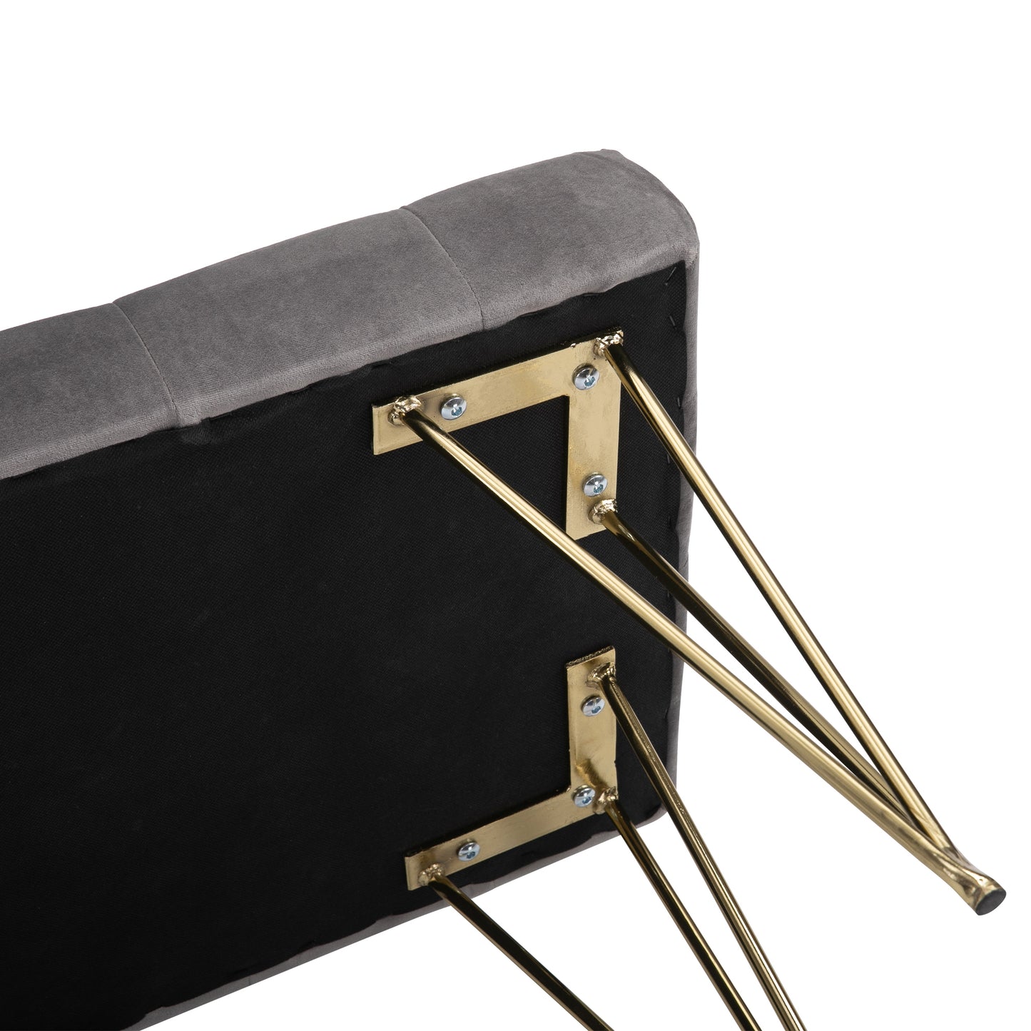 Piano Bankje – Pianobank – Pianokruk – Keyboard Bank – Zitbankje – Fluwelen Bekleding – Stabiel Metaalframe 116 x 44,5 x 49 cm