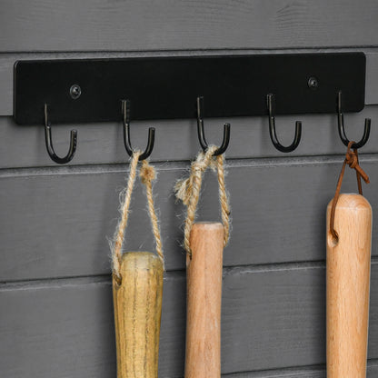 Tuinhuisje – Tuinkast – Tuinschuur – Gereedschapsschuur – Berging – Houten Bouw – Inklapbare Tafel – Waterafstotend Dak – Donkergrijs – 78x52,5x182 cm