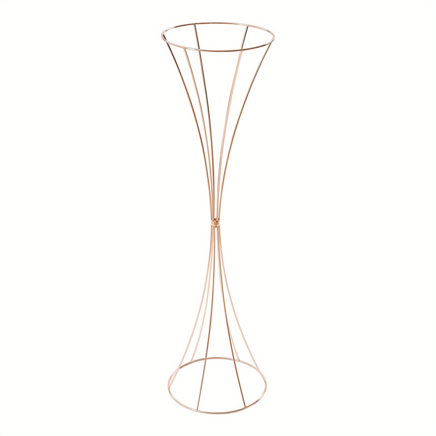Gouden Trompet Vazen – Gouden Vaas Set – Bloemenvazen – Decoratie Vazen – Moderne Vazen – Set van 10 – 80 cm Hoog – Duurzaam Metaal