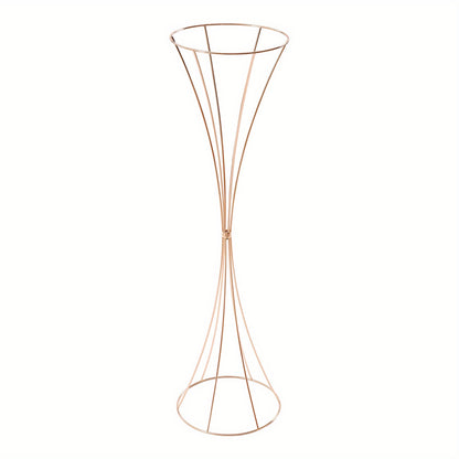 Gouden Trompet Vazen – Gouden Vaas Set – Bloemenvazen – Decoratie Vazen – Moderne Vazen – Set van 10 – 80 cm Hoog – Duurzaam Metaal