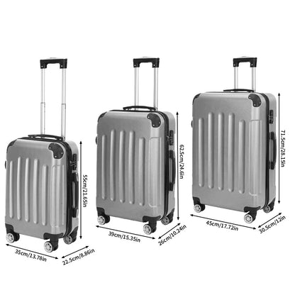 Reiskofferset – Kofferset – Trolley Koffer – Bagageset – Harde Koffer – 3-delig M-L-XL – ABS Hard Shell – 360° Draaibare Wieltjes