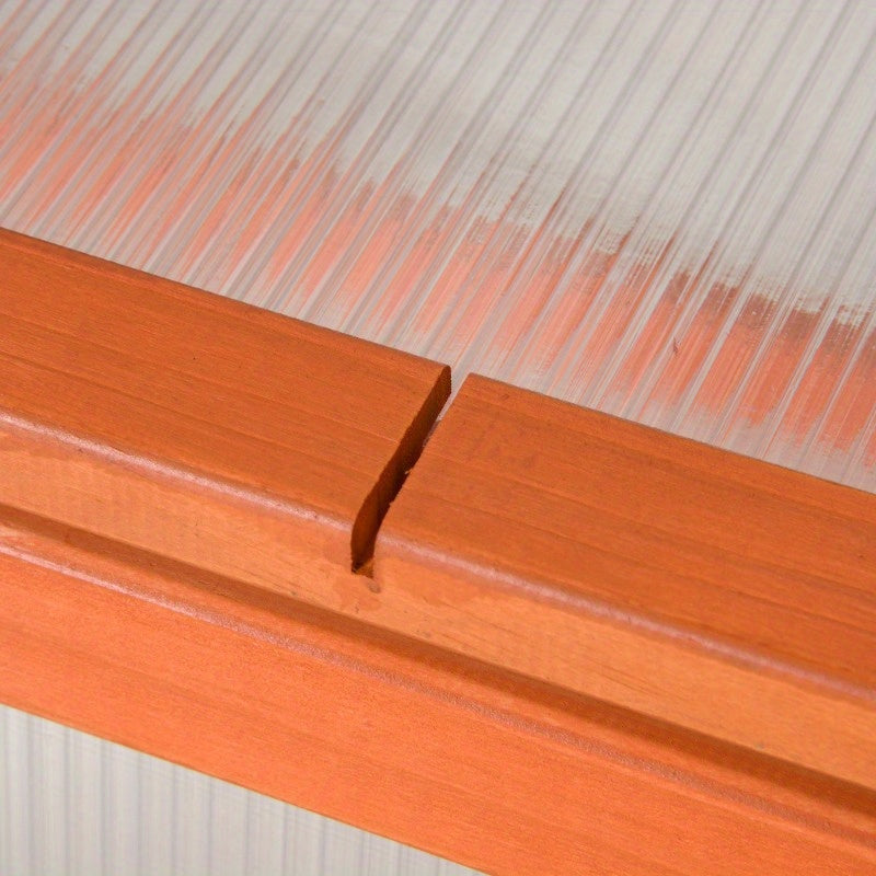 Mini Kweekkasje – Mini Kas – Plantenkas – Moestuin Kas – Kweekhuisje – Weerbestendig Polycarbonaat – Compact 90x46x40 cm – Oranje Afdekking