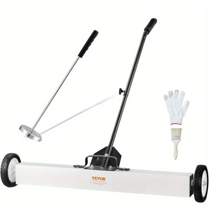 Magnetische Magneetveger – Magneetveger Met Wielen – Metaalopruimer – Magnetische Veegzuiger – Metaalafvalverzamelaar – Werkbreedte 91,44 cm – Duurzaam Metalen Frame