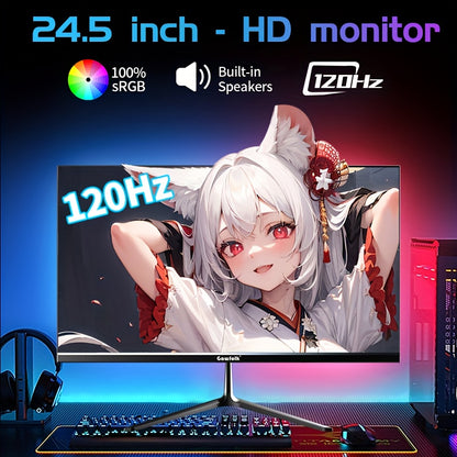 Gaming Monitor – Pc Scherm – Computerscherm – Beeldscherm – Curved Monitor – 24,5 Inch – 120Hz Verversing – 1ms Reactietijd