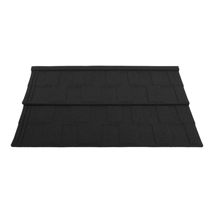 2pcs Metal Tile Shaped Awnings | Black, Window Awnings by NaMaSyo, Size 134*42CM