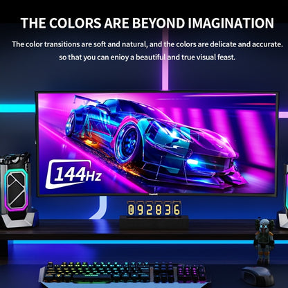 Curved Monitor – Gaming Monitor – UltraWide Monitor – PC Scherm – 34 Inch – QHD+ 3440x1440 Resolutie – 144Hz Verversingssnelheid – HDR 400 Nits