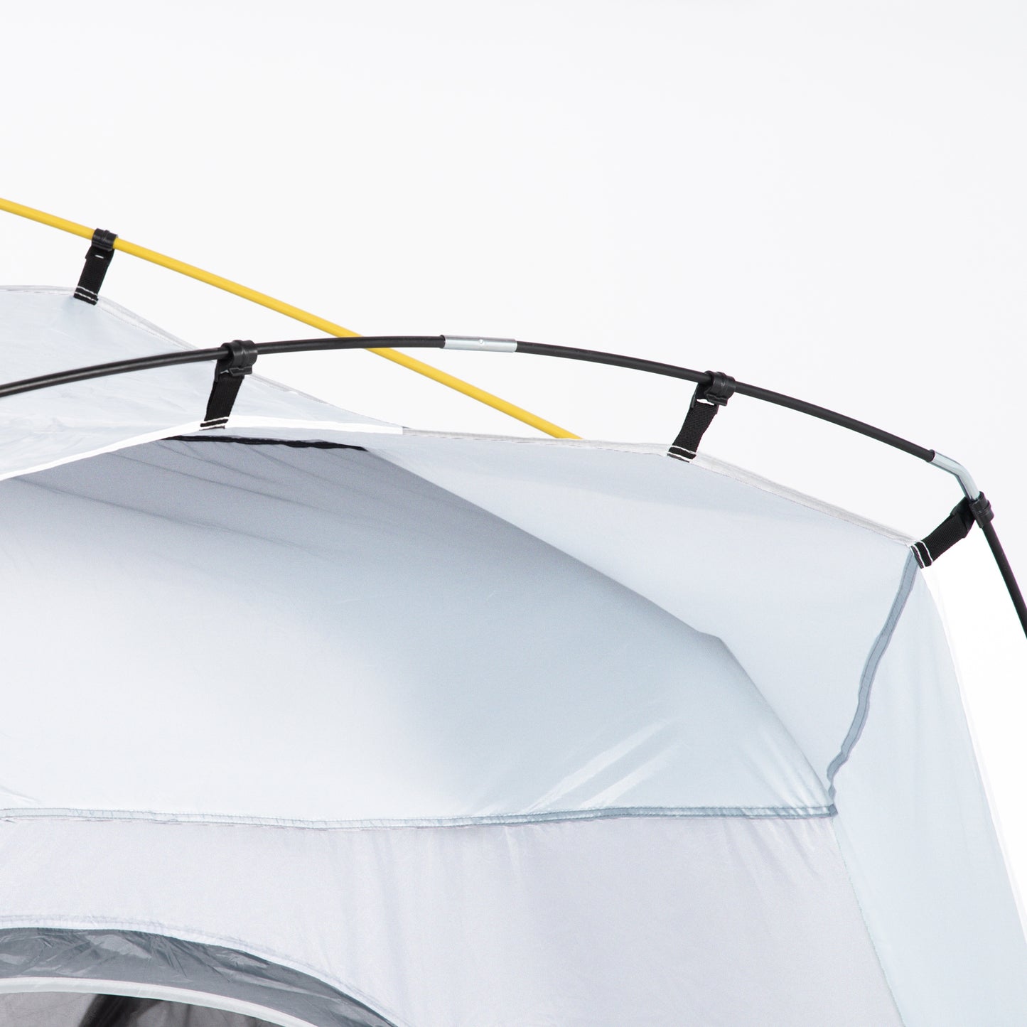 Pop-up Koepeltent – Koepeltent, Vouwtent, Buitentent, Campingtent – Lichtgrijs – Voor 4 Personen – Waterdicht en UV 50+ Bescherming
