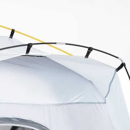 Pop-up Koepeltent – Koepeltent, Vouwtent, Buitentent, Campingtent – Lichtgrijs – Voor 4 Personen – Waterdicht en UV 50+ Bescherming