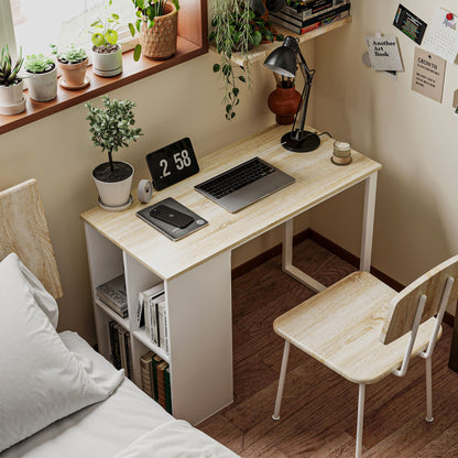 Compact Computertafel – Bureau – Werkplek – Schrijftafel – Computerbureau – Variant Oak – Ruimtebesparend Ontwerp – Ingebouwde Opbergruimte