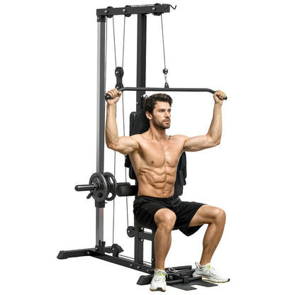 Roeimachine – Roeitrainer – Roeiapparaat – Fitnessapparaat – Hometrainer – Stalen Constructie – Instelbare Voetsteunen & Gevoerde Rugleuning – Full-Body Workout – Ruimtebesparend Zonder Elektronica