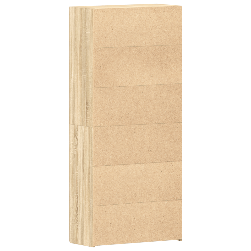 Schoenenkast – Schoenrek – Schoenopberger – Schoenenschrank – Schoenenmeubel – 14-18 Paar Schoenen – Modern Chêne Sonoma Hout – 80x35,5x180 cm
