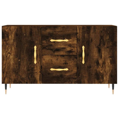 Dressoir – Ladekast – Opbergkast – Kast – Buffetkast – Gerookt Eikenhout – Compact 100x36x60 cm