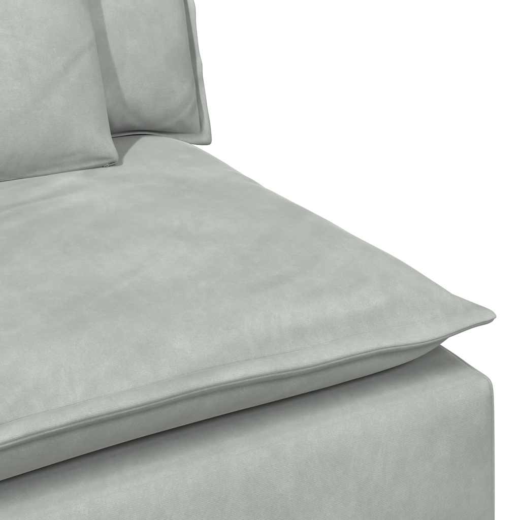 Hoekbank – Modulaire Bank – L-vormige Bank – Zitbank – Loungesofa – Velvet Bekleding – Stevig Metalen Frame – Donkergroen