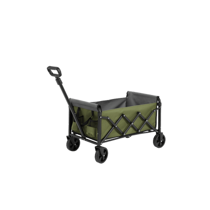 Bolderkar – Steekwagen – Opvouwbare Kar – Transportkar – Tuinkar – Lichtgewicht & Opvouwbaar – Robuust Stalen Frame Army Groen