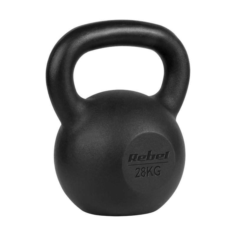 Kettlebell – Gewichtsketel – Gietijzeren Gewicht – Gewichtskogel – Krachttraining Gewicht – 28 kg – Hoogwaardig Gietijzer – Ergonomische Handgreep