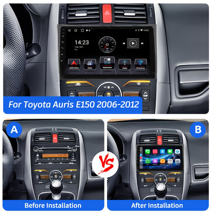 Multimedia Speler Toyota Auris – Car Radio – Autoradio – 2-DIN Speler – Android Auto – 9 Inch IPS Touchscreen – Android 14 Systeem – Met Camera Variant