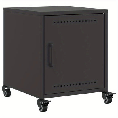 Bedside Tables 2pcs 36X39X43.5 Cm Steel Black